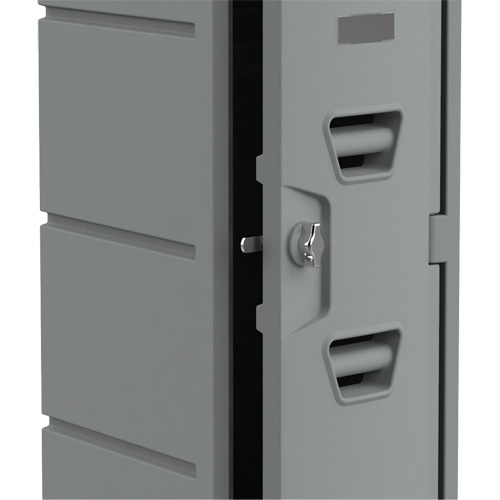 Locker, 12" x 15" x 36", Grey, Assembled Fastek