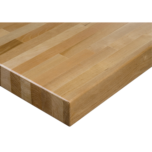 Laminated Hardwood Workbench Top, 120" W x 24" D, Square Edge, 1-3/4" Thick Fastek
