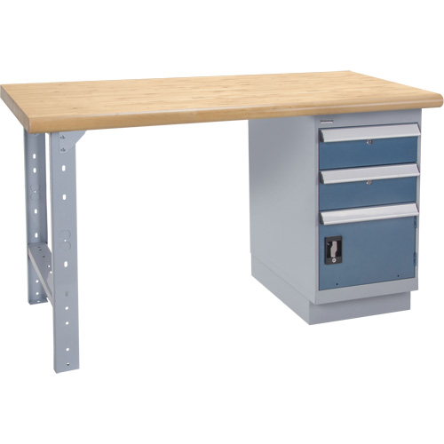 Heavy-Duty Workbench, Door w/ Drawer Combination, 1500 lbs. Cap., 72" W x 36" D, 34" H Fastek