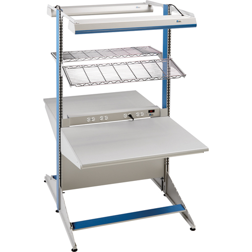 Arlink Preconfigured Workstation, 60" W x 56" D x 84" H, Double Sided Starter Fastek