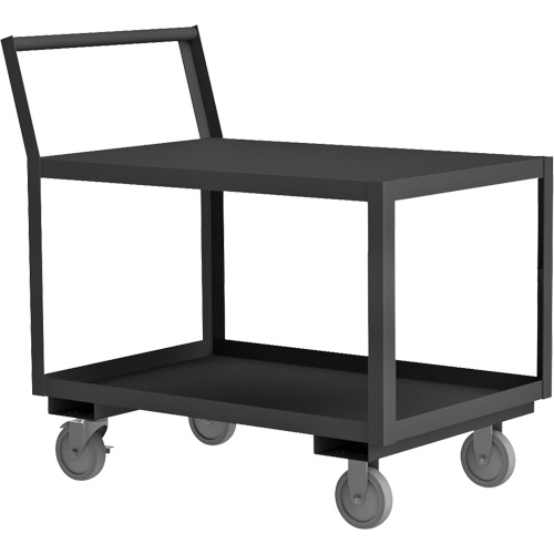 Low Deck Service Truck, 2 Tiers, 24-1/4" W x 51" D x 37-1/2" H, 1200 lbs. Cap. Fastek