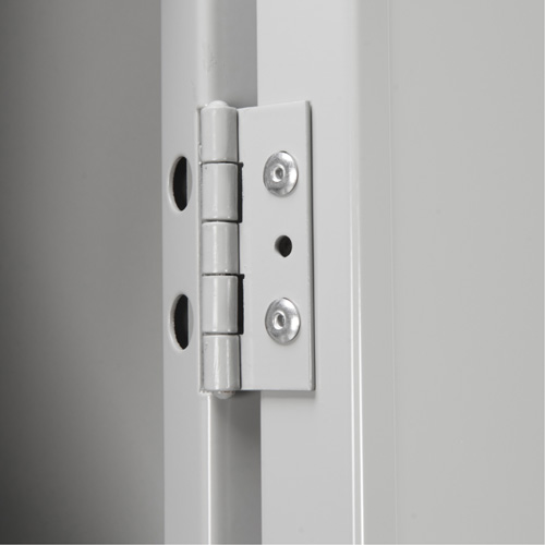 Clean Line Lockerette, 6 -tier, Bank of 4, 48" x 18" x 76", Steel, Beige, Rivet (Assembled) Fastek