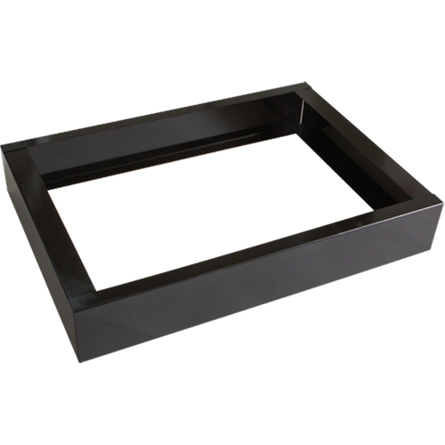Base encastr&eacute;e pour casiers robustes enti&egrave;rement soud&eacute;e Concorde, 2 Blocs, 4" lo x 24" la x 17" p, Noir, Acier Fastek