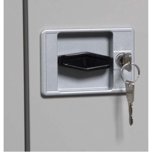 Armoires de rangement Hi-Boy profondes, Acier, 4 Tablettes, 72" h x 36" la x 24" P, Charbon Fastek