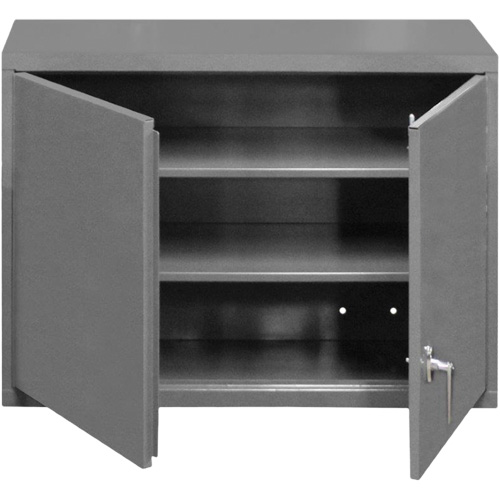 Armoire murale, 27" h x 29-7/8" la x 13-11/16" p, 2 tablettes, Acier, Gris Fastek