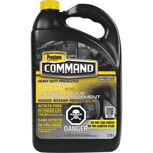 Command&reg; Heavy-Duty Nitrate-Free Extended Life 50/50 Antifreeze/Coolant, 3.78 L, Jug Fastek