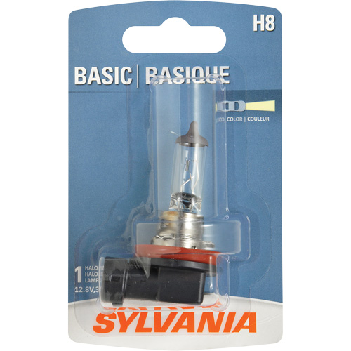 H8 Basic Headlight Bulb, Halogen, 35 W, Off White Fastek
