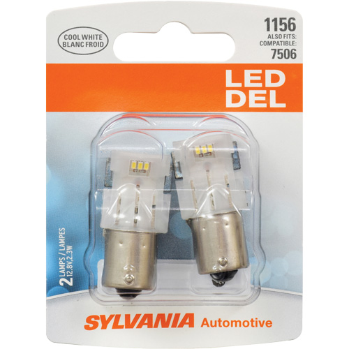 1156 Mini Automotive Bulb, LED, 12.8 W/2.3 W, White Fastek