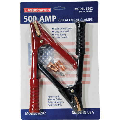 500 Amp Professional Heavy-Duty Booster Cable Clamps Fastek