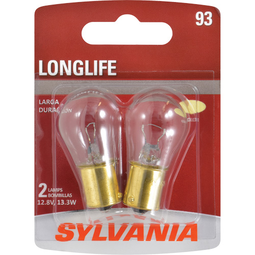 93 Long Life Mini Automotive Bulb, Incandescent, 13.3 W Fastek