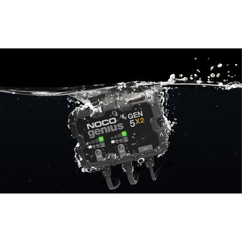 Chargeur de batterie embarqu&eacute; &agrave; 2 sorties de 10 amp&egrave;res Gen5X2 Genius Fastek