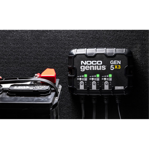 Genius&reg; Gen5X3 3-Bank, 15-Amp On-Board Battery Charger Fastek