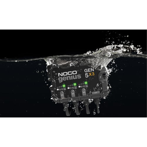 Genius&reg; Gen5X3 3-Bank, 15-Amp On-Board Battery Charger Fastek