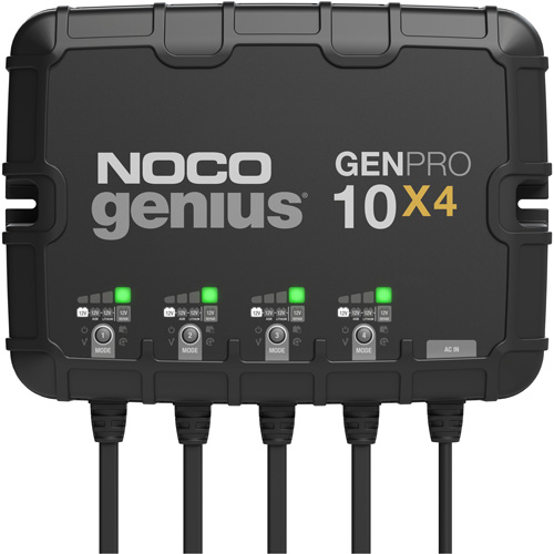 Genius&reg; GenPro10X4 4-Bank, 40-Amp On-Board Battery Charger Fastek