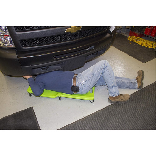 Sommier vert n&eacute;on &agrave; profil bas, en plastique robuste Fastek