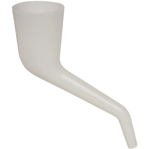 Translucent Right Angle Funnel, Plastic Fastek
