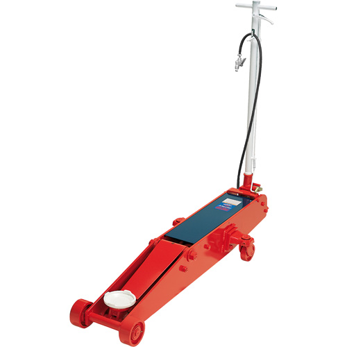 Floor Jack, 10 Ton(s) Capacity, 6-1/8" Lowered, 27-1/4" Raised, Air Hydraulic Fastek