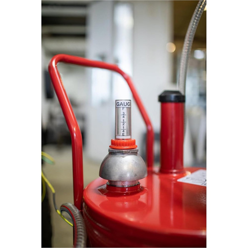 25-Gallon Steel Fuel Caddy with 2-Way Rotary Pump Fastek