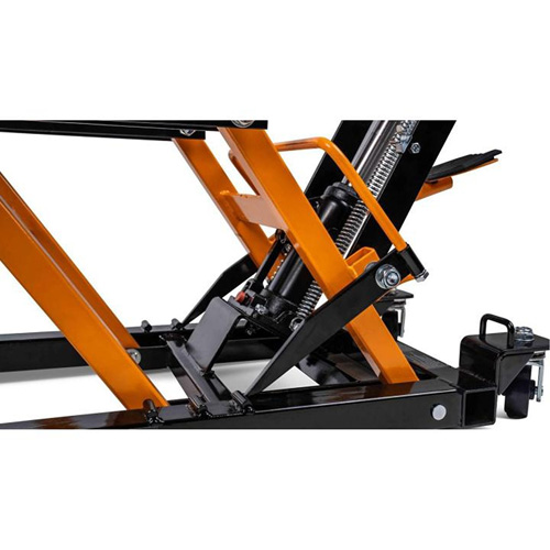 ATV and Motorcycle Jack, 0.75 Ton(s) Capacity, 4-2/3" Lowered, 14-1/2" Raised, Manual Hydraulic Fastek