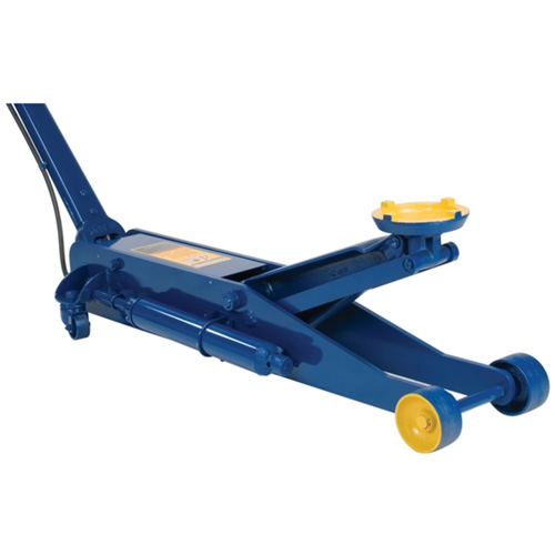 Long Chassis Service Jack, 4 Ton(s) Capacity, 5" Lowered, 25-3/4" Raised, Air Hydraulic Fastek