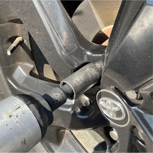 Jeu de demi-douilles r&eacute;versibles m&eacute;triques, 7 Mcx, Chocs, Prise de 1/2", Profond Fastek