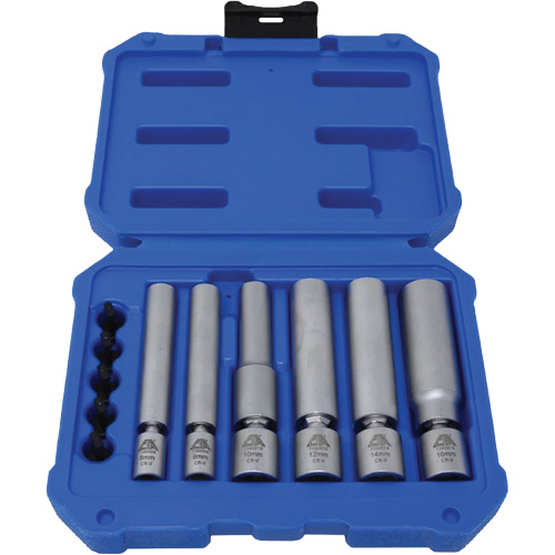 6-Piece Spark Plug & Glow Plug Socket Set Fastek