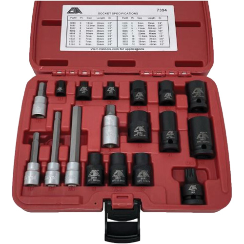 18-Piece Brake Caliper Socket Set Fastek