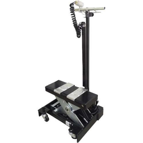 Cric de service de plancher &agrave; profil bas, 12 tonne(s) Capacit&eacute;, 7-1/2" Abaiss&eacute;e, 15" &eacute;lev&eacute;e, Air comprim&eacute;/hydraulique Fastek