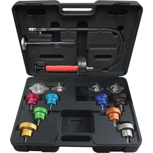 14-Piece Universal Cooling System Pressure Test Kit Fastek