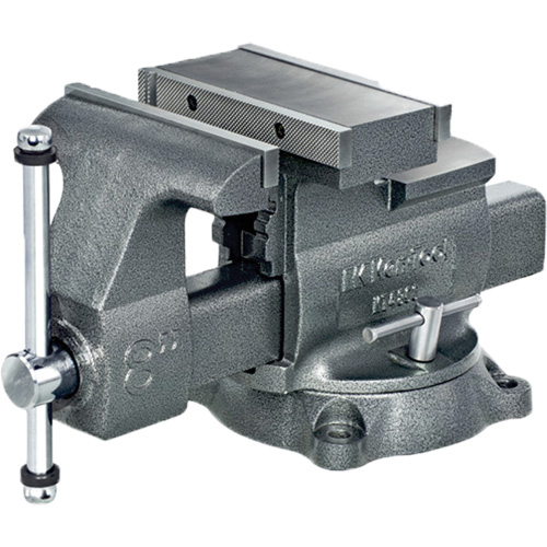 KT4800 Professional Reversible Mechanics Vise, 8" Jaw Width, 4-7/8" Throat Depth, Swivel Base Fastek
