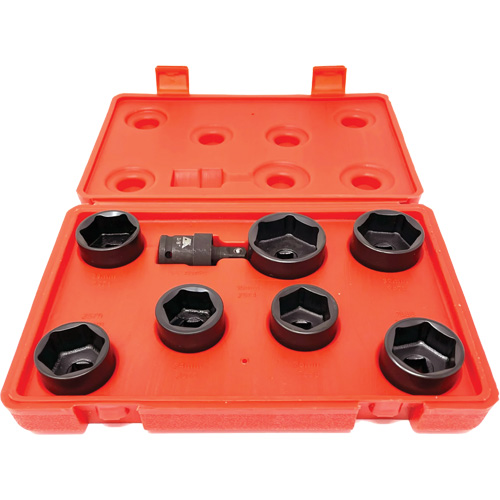 8 Pc. Extra-Low-Profile Oil Filter Socket Set Fastek