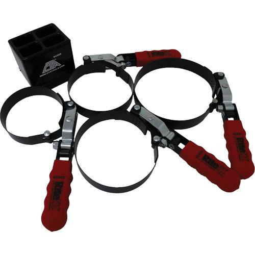 4 Pc. Oil Filter Wrench with Stand Fastek