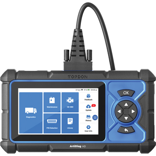 ArtiDiag HD 5" Heavy-Duty Scan Tool with Service Functions Fastek