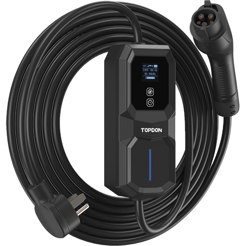 Fiche NEMA 6-50 portable PulseQ AC, 32 A, Niveau 2 CA, Connecteur Type 1 (SAE J1772) Fastek