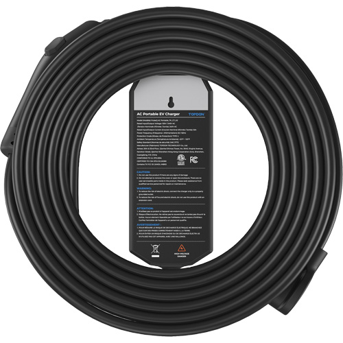 Fiche NEMA 6-50 portable PulseQ AC, 32 A, Niveau 2 CA, Connecteur Type 1 (SAE J1772) Fastek