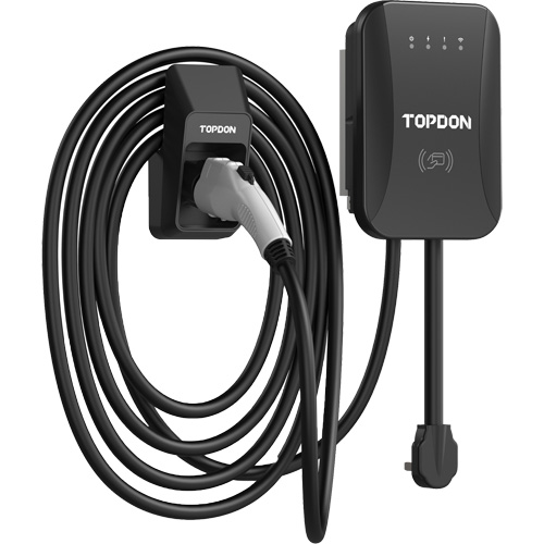 Chargeur r&eacute;sidentiel PulseQ AC pour VE avec mode identification par radiofr&eacute;quence (RFID), 40 A, Niveau 2 CA, Connecteur Type 1 (SAE J1772) Fastek