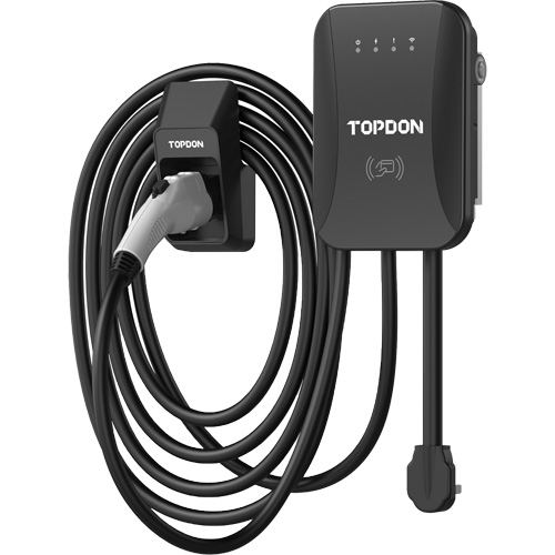 Chargeur r&eacute;sidentiel PulseQ AC pour VE avec mode identification par radiofr&eacute;quence (RFID), 40 A, Niveau 2 CA, Connecteur Type 1 (SAE J1772) Fastek