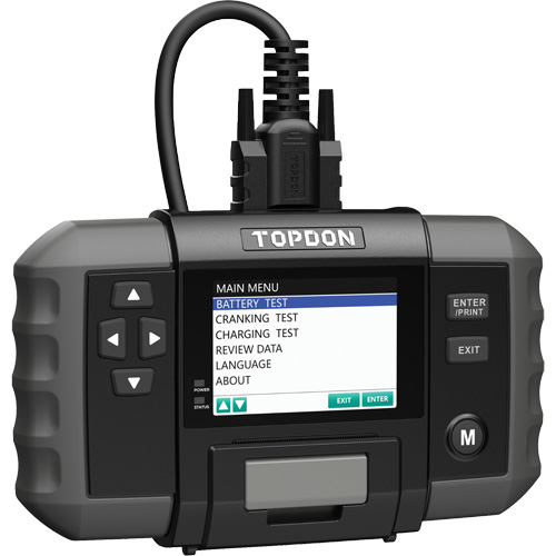 BT600 12V Battery & 12V/24V System Tester with Built-in Printer Fastek