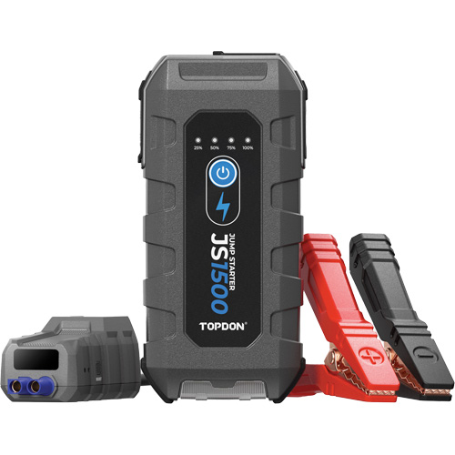 D&eacute;marreur d'appoint, survolteur, banque d'alimentation et lampe de poche JumpSurge1500 Fastek