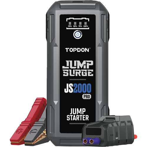JumpSurge2000Pro 2500 Peak Amp Battery Jump Starter, Power Bank & Flashlight Fastek