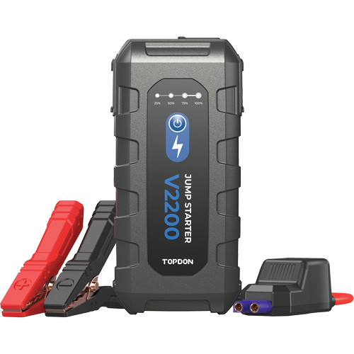 Survolteur, banque d'alimentation et lampe de poche V2200 Fastek