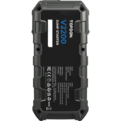 Survolteur, banque d'alimentation et lampe de poche V2200 Fastek