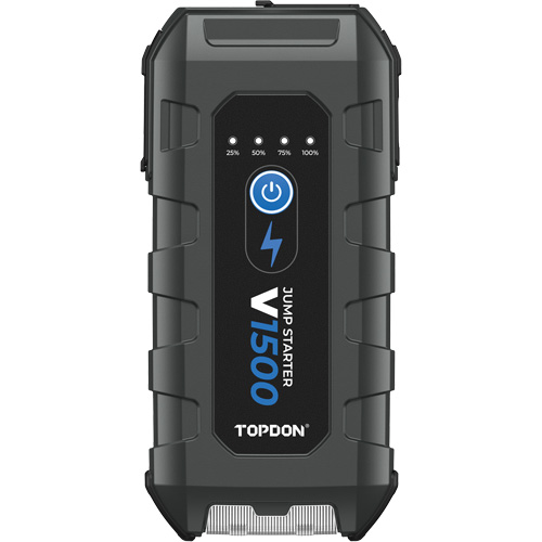 D&eacute;marreur d'appoint, survolteur, banque d'alimentation et lampe de poche V1500 Fastek