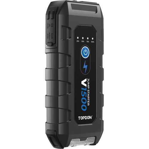 D&eacute;marreur d'appoint, survolteur, banque d'alimentation et lampe de poche V1500 Fastek