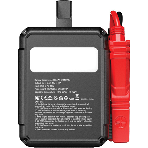 Survolteur V4000 HD 12 V/24 V 4000 A Fastek