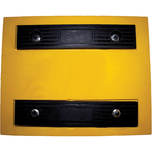 Wheel Chock, Polyurethane, Yellow, 15-1/4" W x 12-1/8" D x 10-3/4" H Fastek