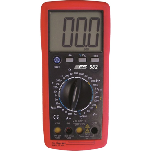 Deluxe Digital Multimeter with Amp Shutters Fastek