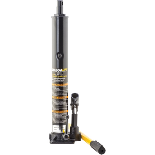 Long Crane Jack, 1.5 Ton(s), Manual Hydraulic, 35-1/4" Raised Height Fastek