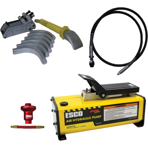 Ensemble de t&ecirc;te de brise-talon pour pneus g&eacute;ants avec pompe hydraulique de 1/2 gallon Fastek