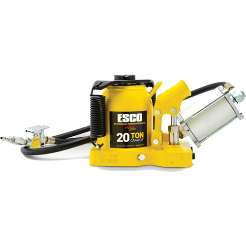 Pro Series “Shorty” Bottle Jack, 20 Ton(s), Air Hydraulic, 12-5/8" Raised Height Fastek